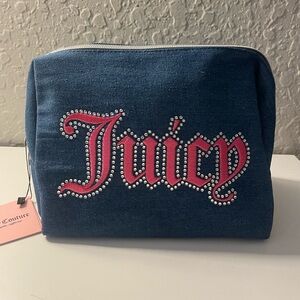 Juicy Couture Denim Top Zip Bag